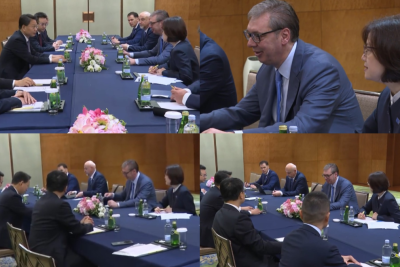 Slika za Vučić se sastao sa predstavnicima kompanija AVIC i ALIT u Šangaju VIDEO