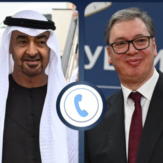 Vučić razgovarao sa Bin Zajedom: "Cenimo iskreno prijateljstvo"; "Pozvao sam ga da poseti Srbiju"