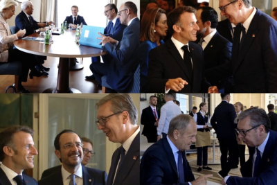 Slika za Samit EU – Zapadni Balkan u Tivtu; Vučić razgovarao sa Fon der Lajen, Makronom, Mercom, Ficom, Martinom