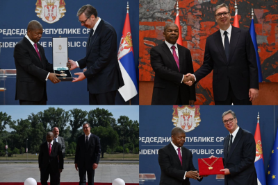 Slika za Vučić priredio svečani doček predsedniku Angole; Dodeljeno ordenje; Održan Okrugli sto; Obratili se lideri