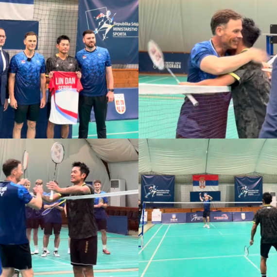 Mali odigrao meč sa Lin Danom: "U badmintonu smo izgubili, ali na kraju dana važno je da Srbija pobeđuje"