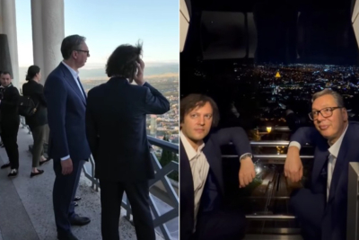Slika za Vučić: "Tbilisi iz ove perspektive izgleda impresivno"; "Sada razumem zašto svi preporučuju ovu vožnju" VIDEO