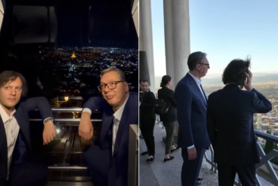 Slika za Vučić: "Tbilisi iz ove perspektive izgleda impresivno"; "Sada razumem zašto svi preporučuju ovu vožnju" VIDEO