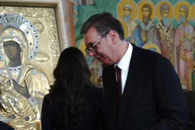 Slika za Vučić završava posetu Gruziji; Obišao čuveni manastirski kompleks u Alaverdiju