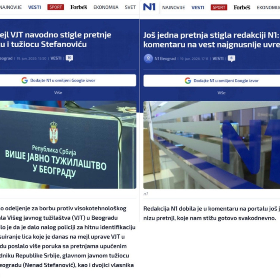 Kod koga su pretnje "navodno", a kod koga nisu?; Blokaderski N1 još jednom pokazao svoje pravo lice FOTO