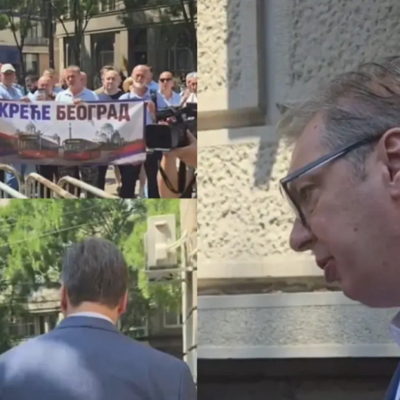 Vučić izašao pred demonstrante VIDEO