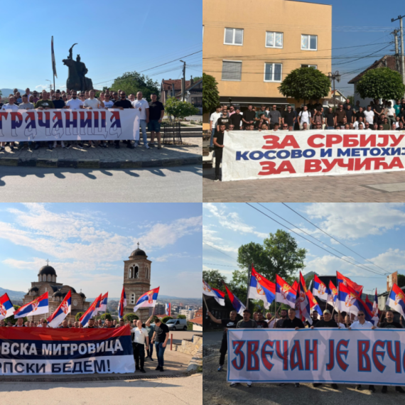 Više od 350 Srba koji su krenuli na skup u Beograd stigli u Oplaniće kod Kraljeva; Podrška Vučiću FOTO