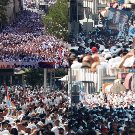 Divne scene, reke ljudi stižu u Beograd; Mladi uz Vučića i Srbiju; Bajkeri krenuli ka Skupštini FOTO/VIDEO