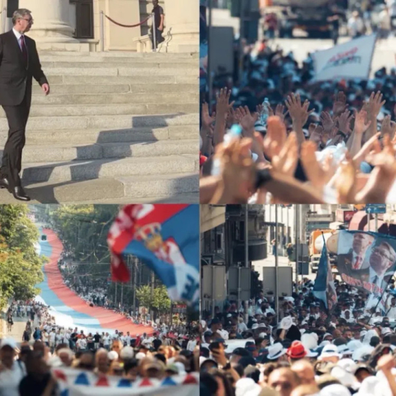 Obraća se Vučić na skupu "Srbija – jedna porodica": "Ljudi su nam najvažniji"; "Ori se Aco, Srbine"