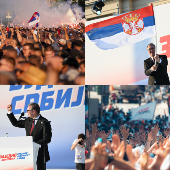 Najupečatljiviji momenti velikog skupa: Čuo se glas naroda, mnogo mladih, veličanstvena zastava FOTO/VIDEO