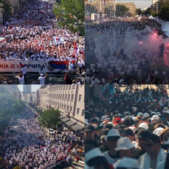 Istorijski skup u Beogradu; Vučić održao moćan govor; Divne scene, reke ljudi na ulicama FOTO/VIDEO
