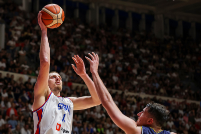 Slika za Srbija rutinski sa BiH – Jović sipao do kraja, tripl-dabl Jokića!