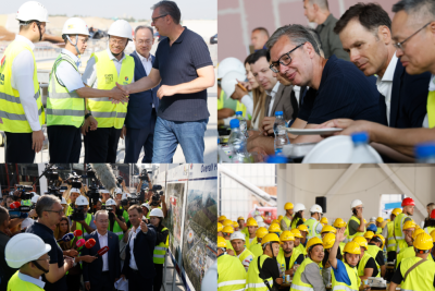 Slika za Vučić na EXPO gradilištu: "Radimo velike stvari za budućnost Srbije"; Stiže još 400 radnika iz Kine FOTO/VIDEO