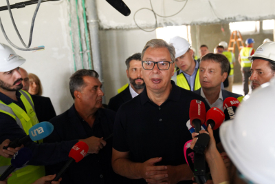 Slika za Vučić obišao radove na izgradnji Tiršove 2: "65.000 kvadrata za svu decu Srbije" VIDEO