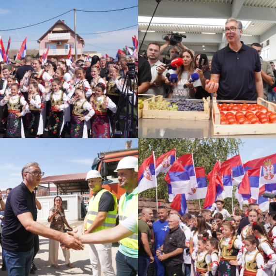 Vučić visits the Srem, Mačva and Kolubara districts: Talks to locals, announces more road projects PHOTO