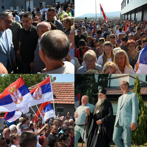 Vučić posetio Pčinjski okrug; Dočekao ga veliki broj ljudi; Razgovarao sa narodom i rešavao probleme VIDEO