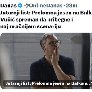 Božić o pisanju "Danasa": "Jedva čekaju da im iz Zagreba i Prištine pošalju novu porciju pljuvanja po Srbiji"