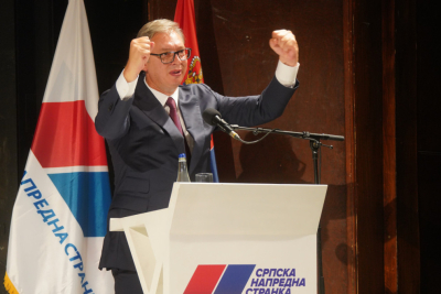 Slika za SNS kandidovao Vučića za premijera Srbije; Vučić: "Ovo je ogromna čast"; Orilo se "Aco, Srbine" i "pobeda"