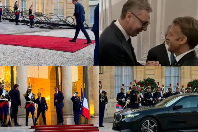 Slika za Vučić sa Makronom u Jelisejskoj palati – svečana večera za 120 stranih delegacija FOTO/VIDEO