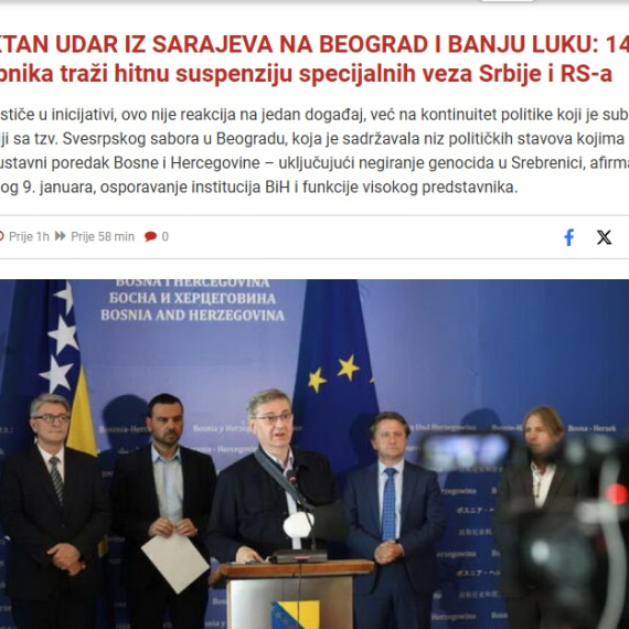 Blokaderi toliko pljuju Srbe iz Republike Srpske da je jasno da bi ovo odmah podržali