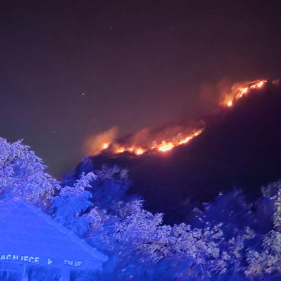 Požar kod Ostroga: Plamen izbio na nepristupačnom terenu, ali situacija je pod kontrolom FOTO