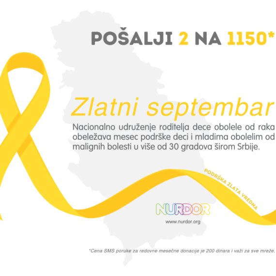 Zlatni septembar: Mesec podrške deci i mladima obolelim od raka