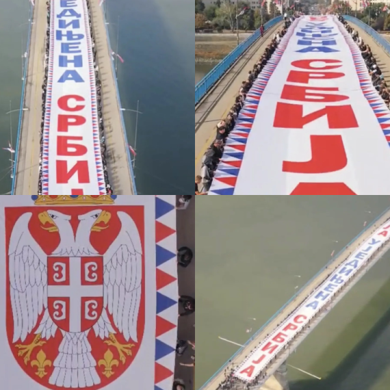 Veličanstveni prizori iz Novog Sada: Omladina slavi Dan srpskog jedinstva, slobode i nacionalne zastave VIDEO