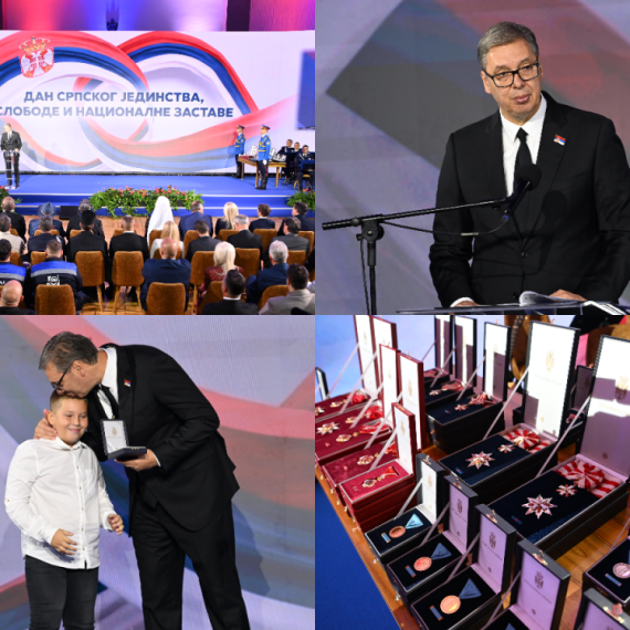 Vučić dodelio odlikovanja: "Proslavljamo naše uskrsnuće"; "Žrtva naših predaka nije bila uzaludna" FOTO/VIDEO