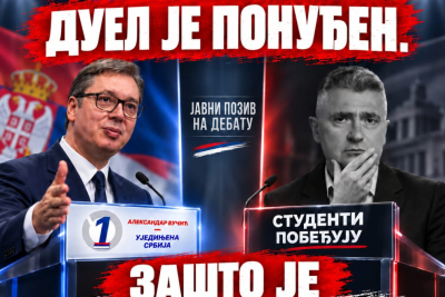 Slika za Zašto je Srdanović odbio duel? "Studentska lista" je najveća prevara u istoriji Srbije