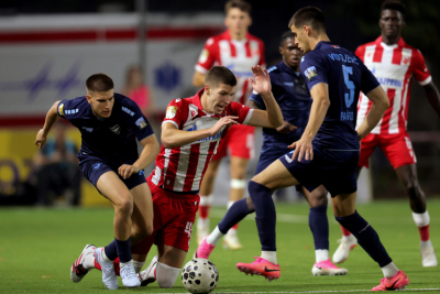 Slika za Zvezda vodi u Pančevu – upalio se alarm, prekid, pa gol