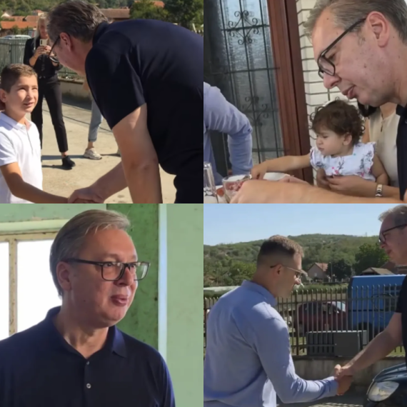 Vučić posetio porodicu Milojević: "Kupus hrani mnoge porodice u Srbiji"; "Takvi ljudi vode Srbiju napred"