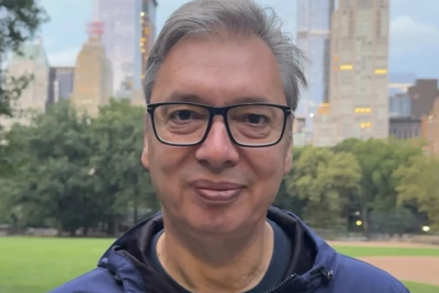Slika za Vučić iz Njujorka: "Pripremam se za nastup u UN"; "Ljudima mogu da obećam da ću da se borim za Srbiju" VIDEO