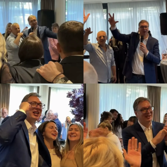 Vučić zapevao u Predsedništvu: "A sad adio..."; "Oni se stide srpskog pozdrava, a ja ću uvek da se ponosim"
