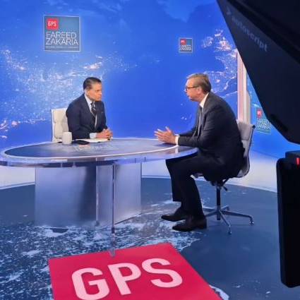 Vučić danas na CNN-u; Predsednik Srbije gost u emisiji "Fareed Zakaria GPS" u 16 časova VIDEO