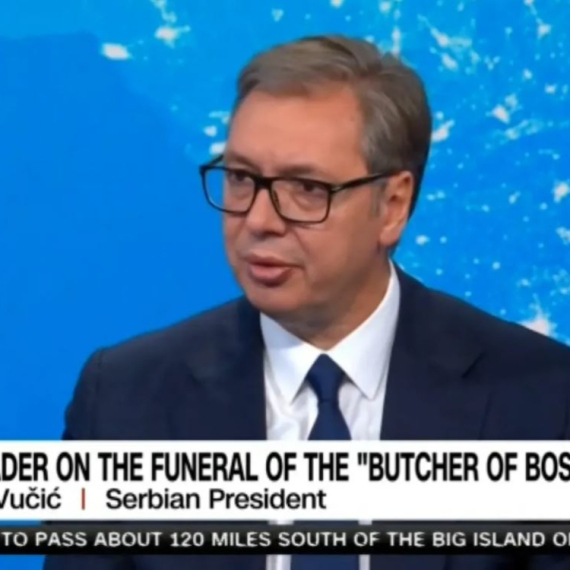 Vučić za CNN: "Nije bilo državnih počasti na sahrani Ratka Mladića"; "Srbija će čuvati mir i stabilnost"