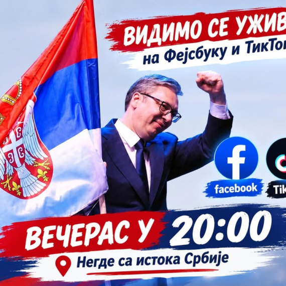 Vučić se obraća svojim pratiocima večeras u 20 časova; "Negde sa istoka Srbije" FOTO
