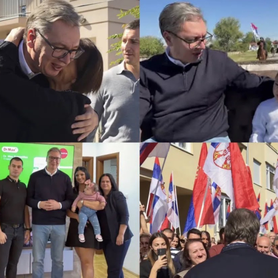 Vučić obilazi Požarevac i okolinu; Orilo se "Aco, Srbine"; Posetio porodicu koja je uzela kredit za mlade