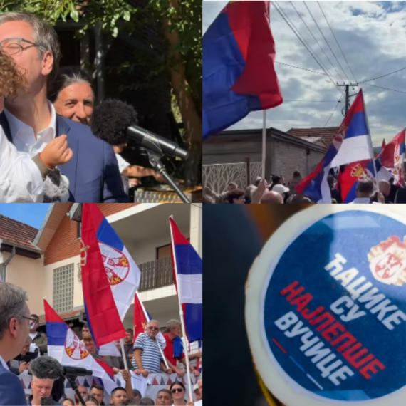 Vučić sa narodom u mestu Miroč kod Majdanpeka; "Rušili su nam zemlju. Razmislite kome ćete dati podršku"