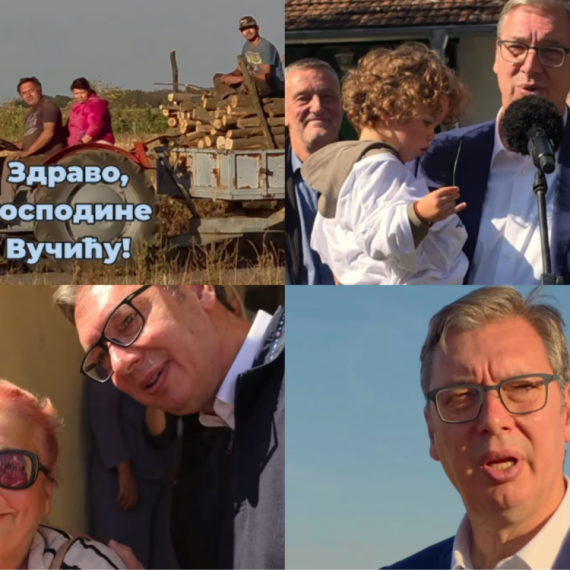 Vučić sa narodom: "Neko se uvek javi baš kad krenemo da snimamo"; "Najlepši su susreti sa ljudima" VIDEO