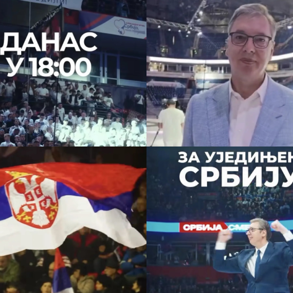 Vučić objavio moćan spot; Oglasio se i najavio: "Vidimo se večeras u 18 časova u Areni" VIDEO