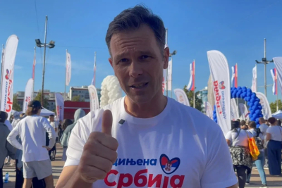 Slika za Mali sa skupa Ujedinjene Srbije: "Kada smo složni i ujedinjeni, nepobedivi smo"