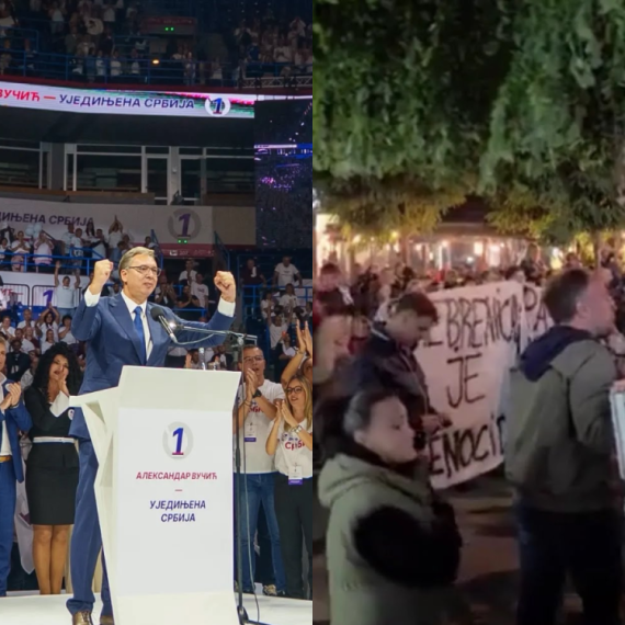 Dve slike Srbije: Vučić ujedinjuje, a "Studentska lista" i Srdanović poručuju da su Srbi genocidan narod VIDEO