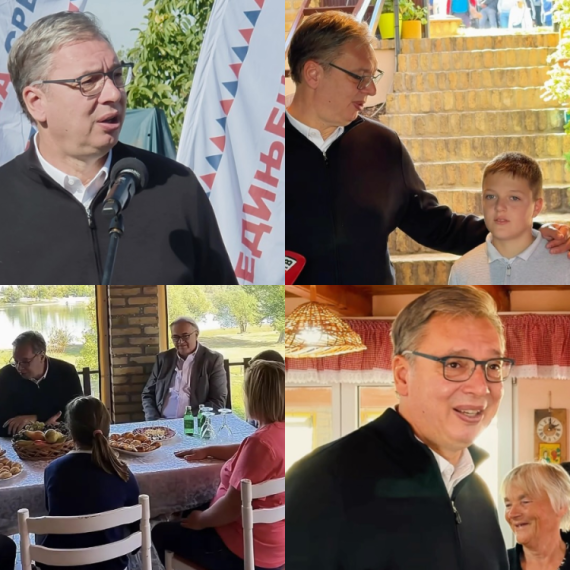 Vučić sa narodom Petrovaradinu; "Sradanović i ja imamo različite snove i ciljeve. Dobro je dok je tako"