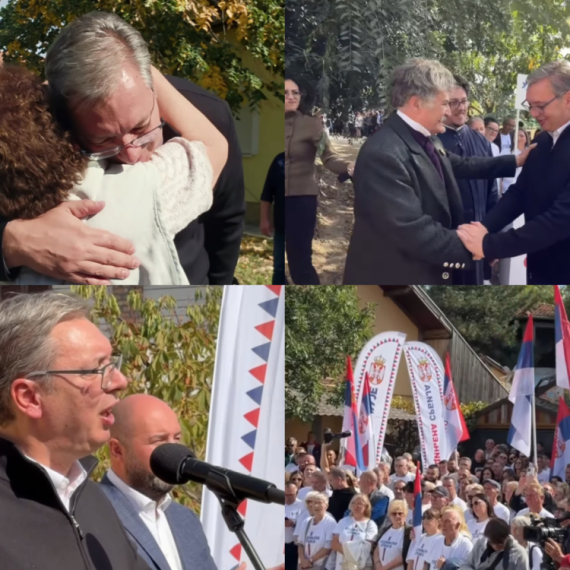 Vučić posetio Bačko Gradište; Razgovarao sa meštanima; "Da pobedimo ubedljivo, sa 500.000 glasova razlike"