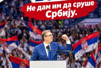 Slika za Aleksandar Vučić: "Ne dam im da sruše Srbiju"; Večeras u Ćirilici od 21 sat na TV Prva