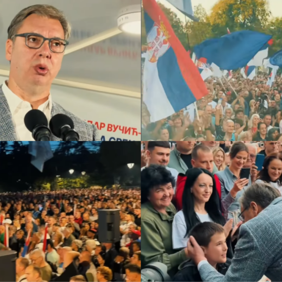 Vučić u Pančevu: "Neki su dali sve od sebe da Srbija stane"; "Uneli su mržnju u naše domove"; "Dosta je bilo"