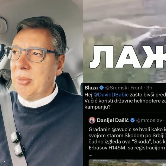 "Snimci postoje, činjenice su jasne"; Vučić: "Lažu da sam u Kragujevac stigao helikopterom" VIDEO