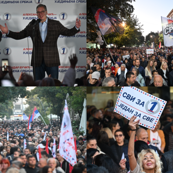 "Ruzmarin" odjekivao Šapcom; Vučića dočekao veliki broj ljudi: Ja služim samo vama; Boriću se za svakog od vas