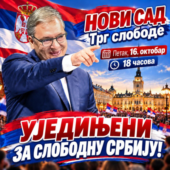 Vučić pozvao građane na skup u Novom Sadu: "Vidimo se u petak"