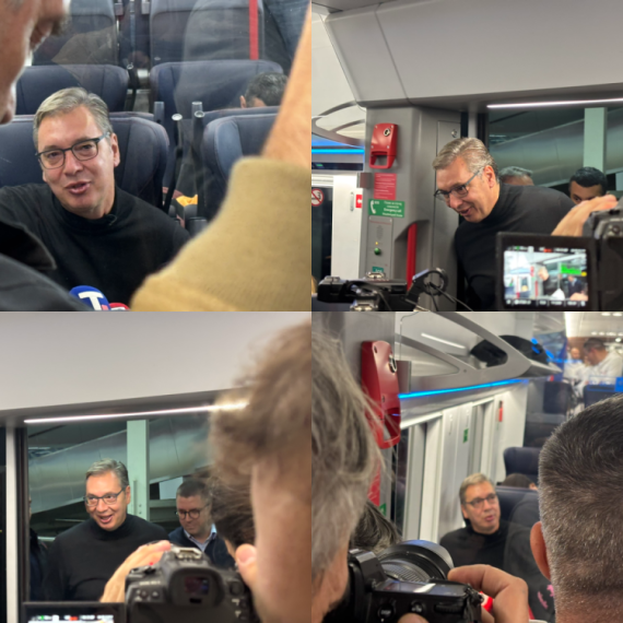 Vučić u vozu za Novi Sad: "Niko mi ne može zabraniti da se pojavim. Umesto za pravdu borili su se za fotelje"
